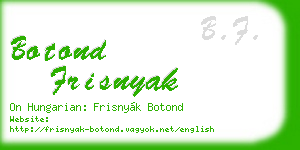 botond frisnyak business card