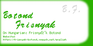 botond frisnyak business card